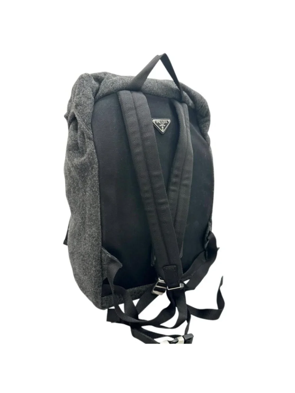 Prada Backpack Wool Gray